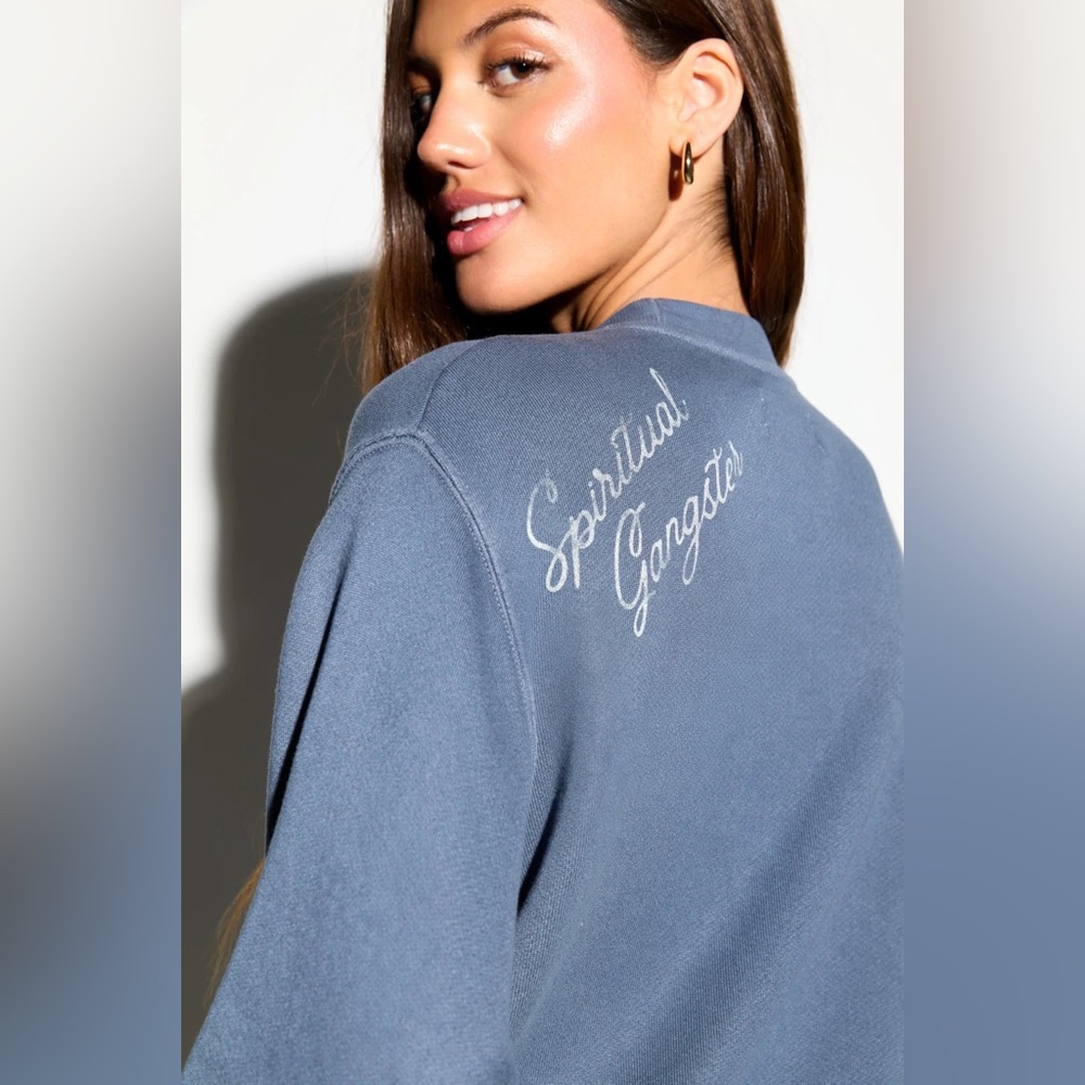 Spiritual Gangster Insignia Bardot Sweatshirt BNWT - Picture 2 of 5